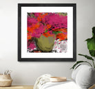 Summer time by Doris Savard on GIANT ART - orange flowers stylisé