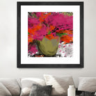 Summer time by Doris Savard on GIANT ART - orange flowers stylisé