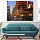 New York 1949 - 9 by Jean-François Dupuis on GIANT ART - beige architecture automobile