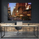 New York 1949 - 9 by Jean-François Dupuis on GIANT ART - beige architecture automobile