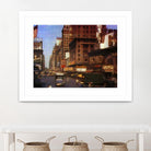 New York 1949 - 9 by Jean-François Dupuis on GIANT ART - beige architecture automobile