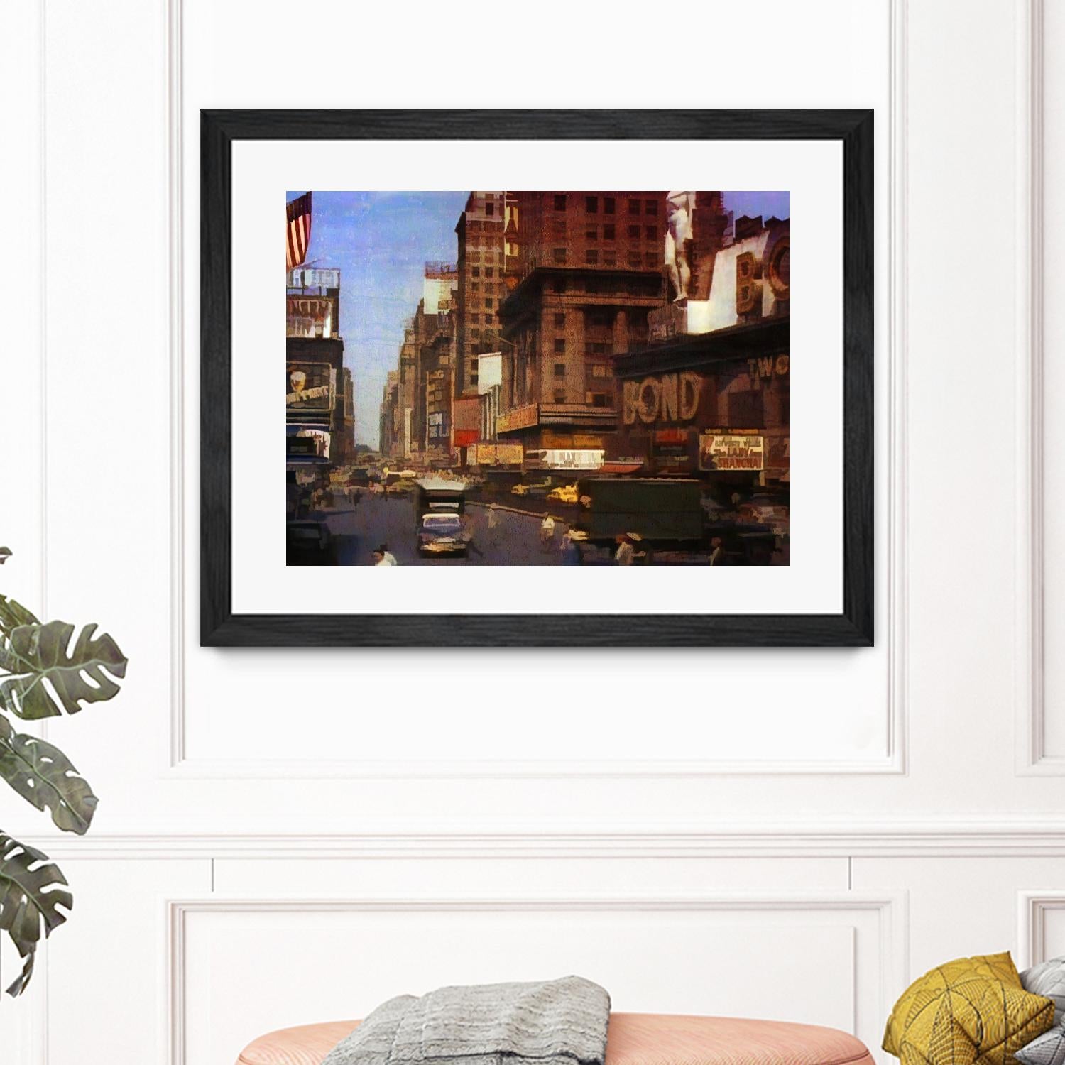 New York 1949 - 9 by Jean-François Dupuis on GIANT ART - beige architecture automobile