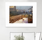 New York 1949 - 4 by Jean-François Dupuis on GIANT ART - beige city scene wagon