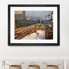 New York 1949 - 4 by Jean-François Dupuis on GIANT ART - beige city scene wagon