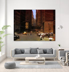 New York 1949 - 2 by Jean-François Dupuis on GIANT ART - beige city scene ouvriers