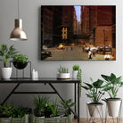 New York 1949 - 2 by Jean-François Dupuis on GIANT ART - beige city scene ouvriers