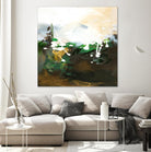 Green Abstract by Meejlau on GIANT ART - green abstract