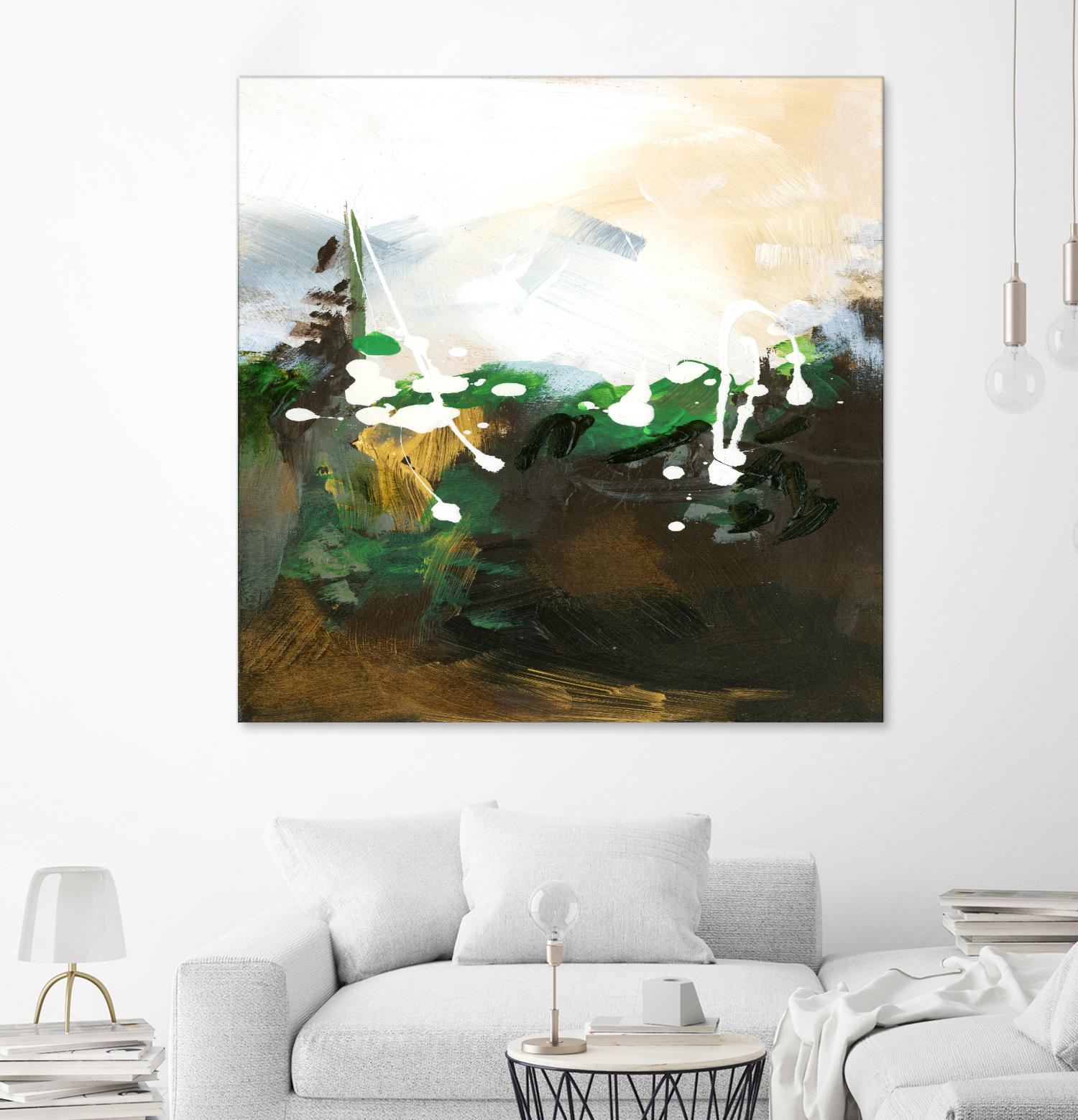 Green Abstract by Meejlau on GIANT ART - green abstract