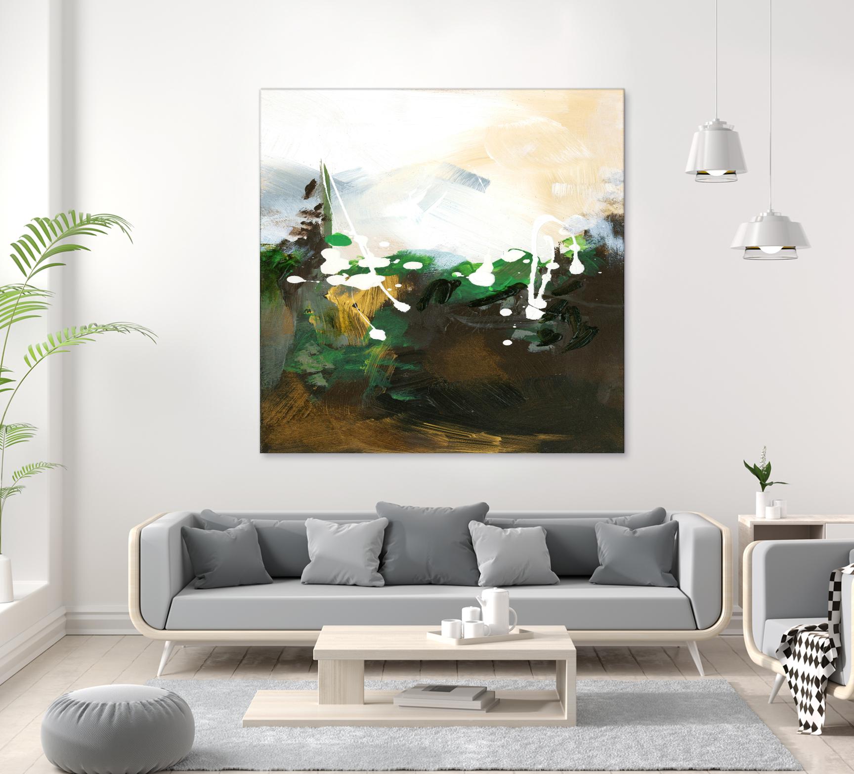 Green Abstract by Meejlau on GIANT ART - green abstract