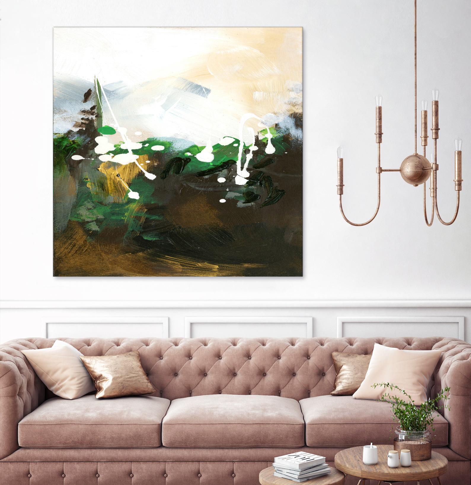 Green Abstract by Meejlau on GIANT ART - green abstract