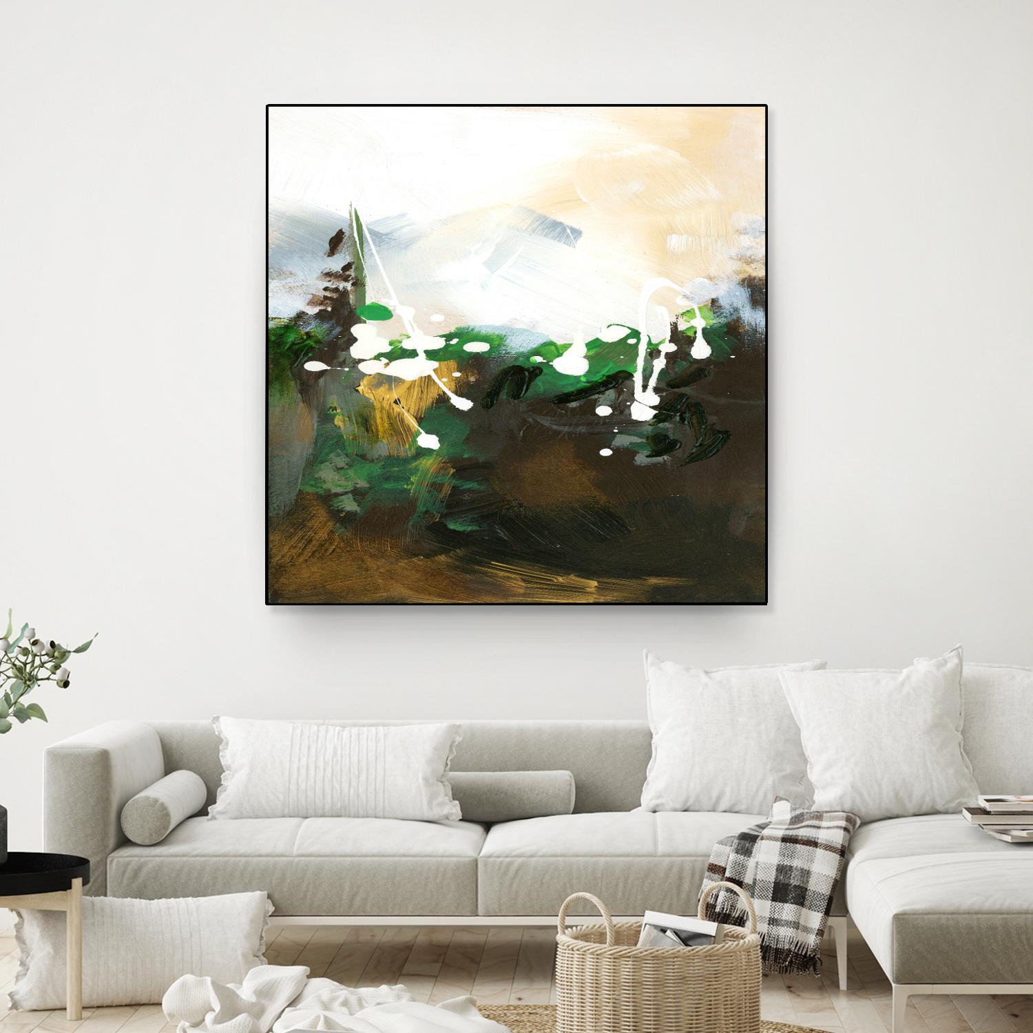 Green Abstract by Meejlau on GIANT ART - green abstract