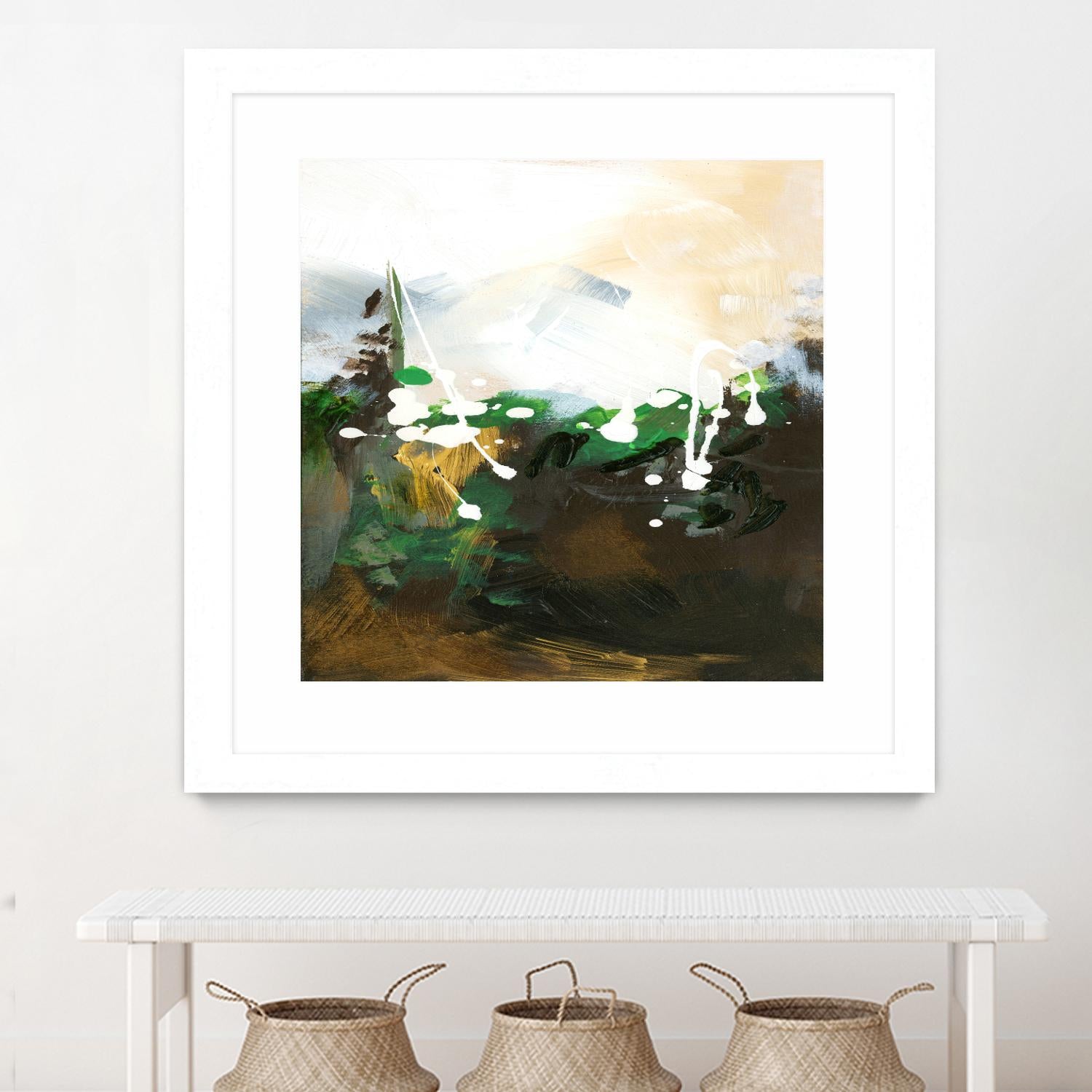 Green Abstract by Meejlau on GIANT ART - green abstract