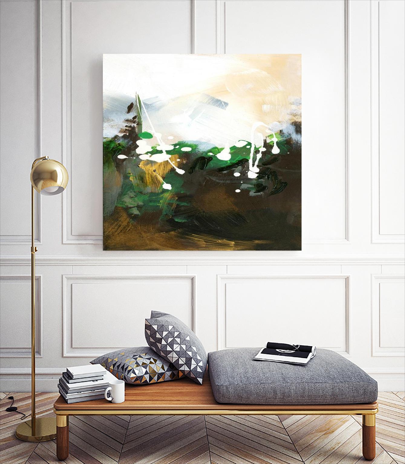 Green Abstract by Meejlau on GIANT ART - green abstract