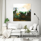 Green Abstract by Meejlau on GIANT ART - green abstract