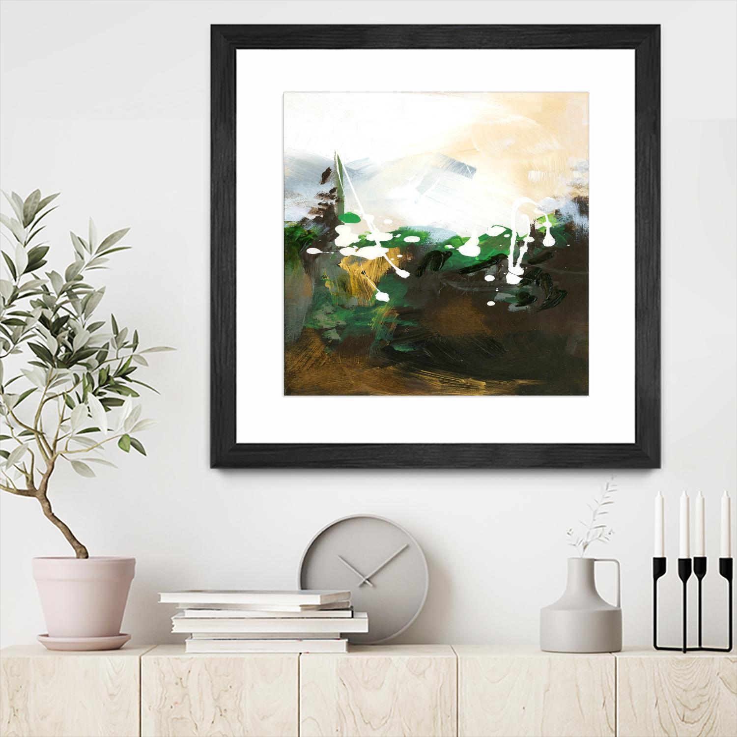 Green Abstract by Meejlau on GIANT ART - green abstract