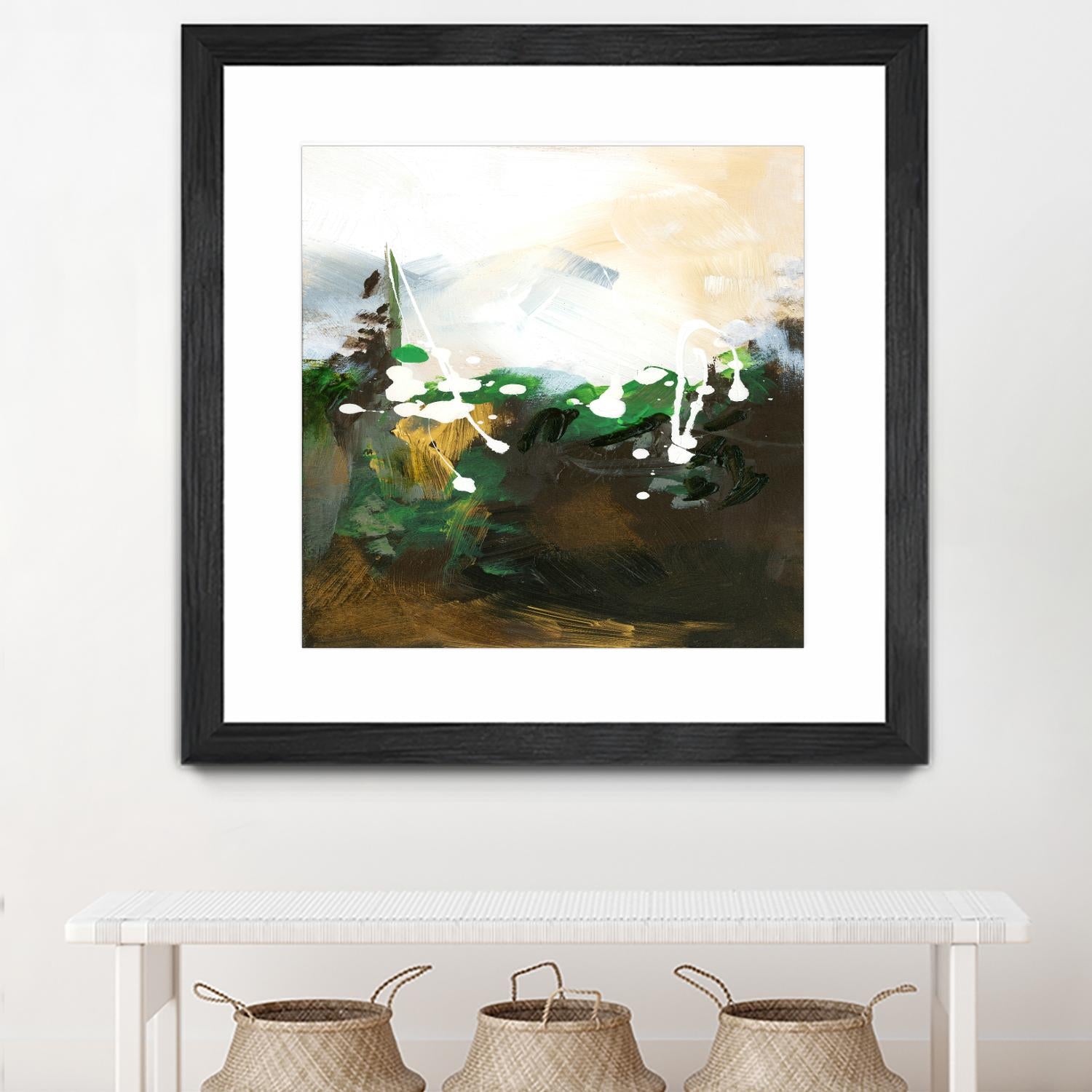 Green Abstract by Meejlau on GIANT ART - green abstract