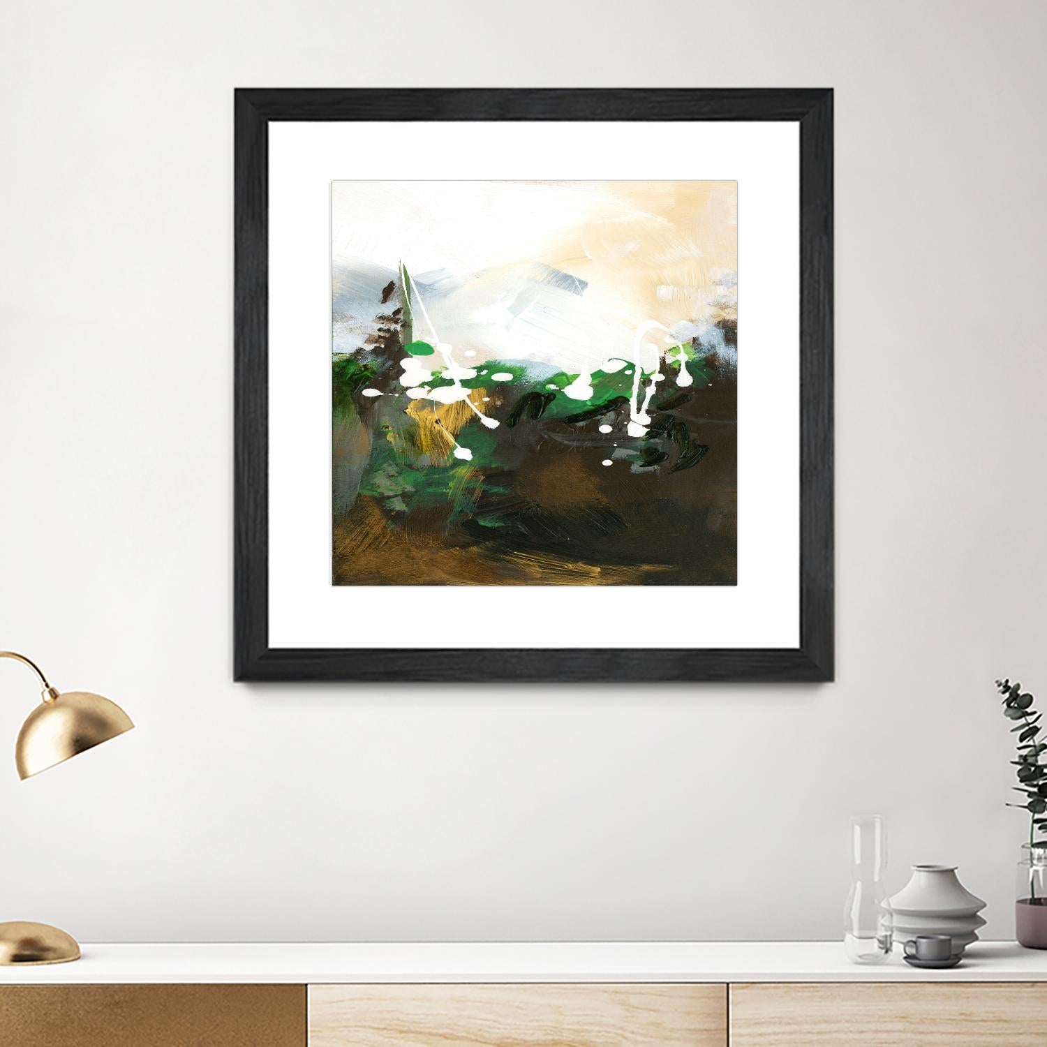 Green Abstract by Meejlau on GIANT ART - green abstract