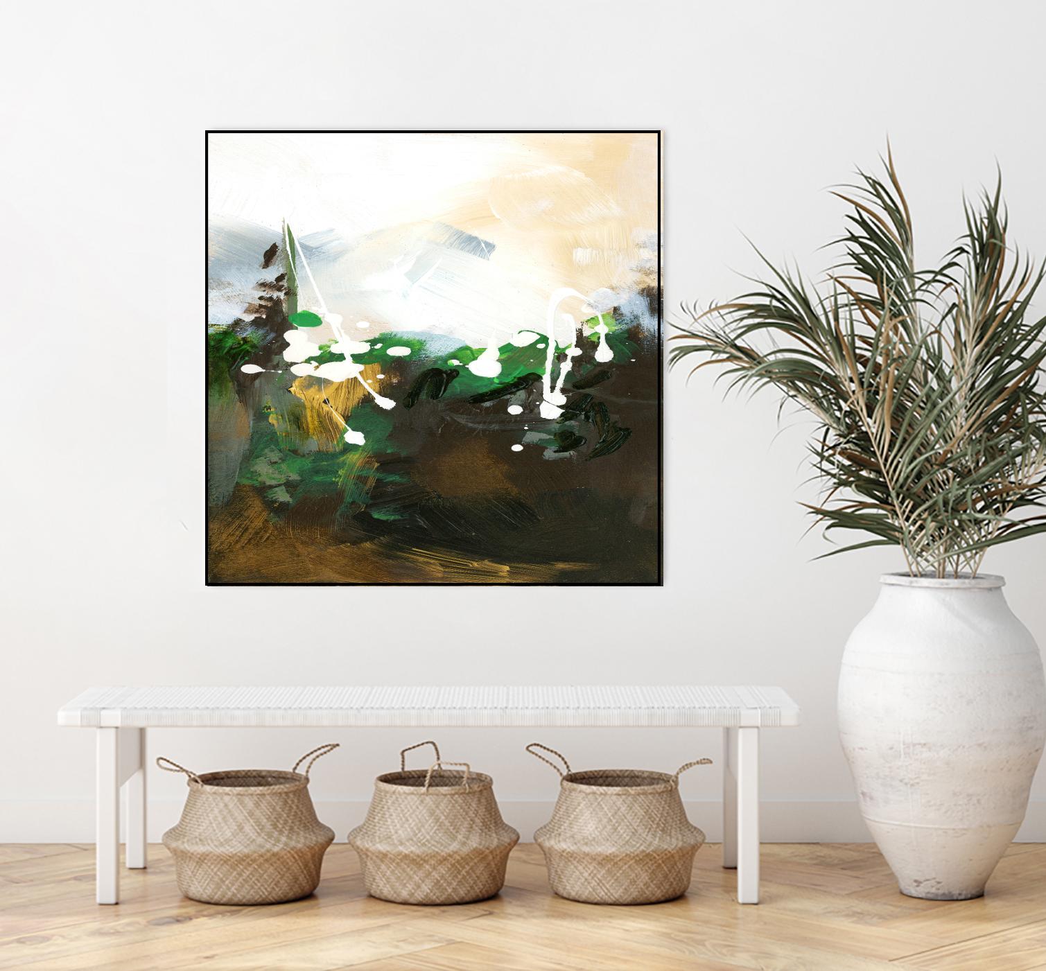 Green Abstract by Meejlau on GIANT ART - green abstract