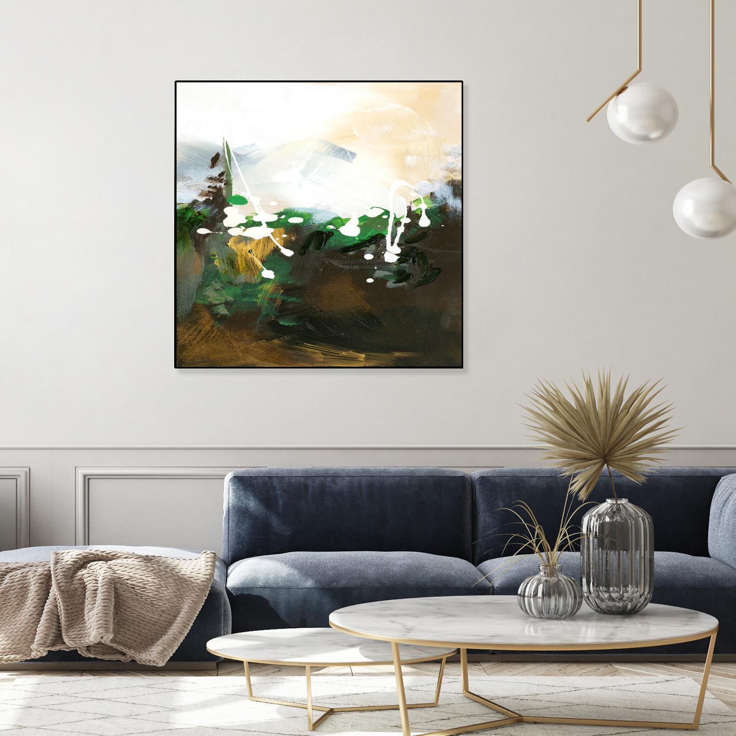 Green Abstract by Meejlau on GIANT ART - green abstract