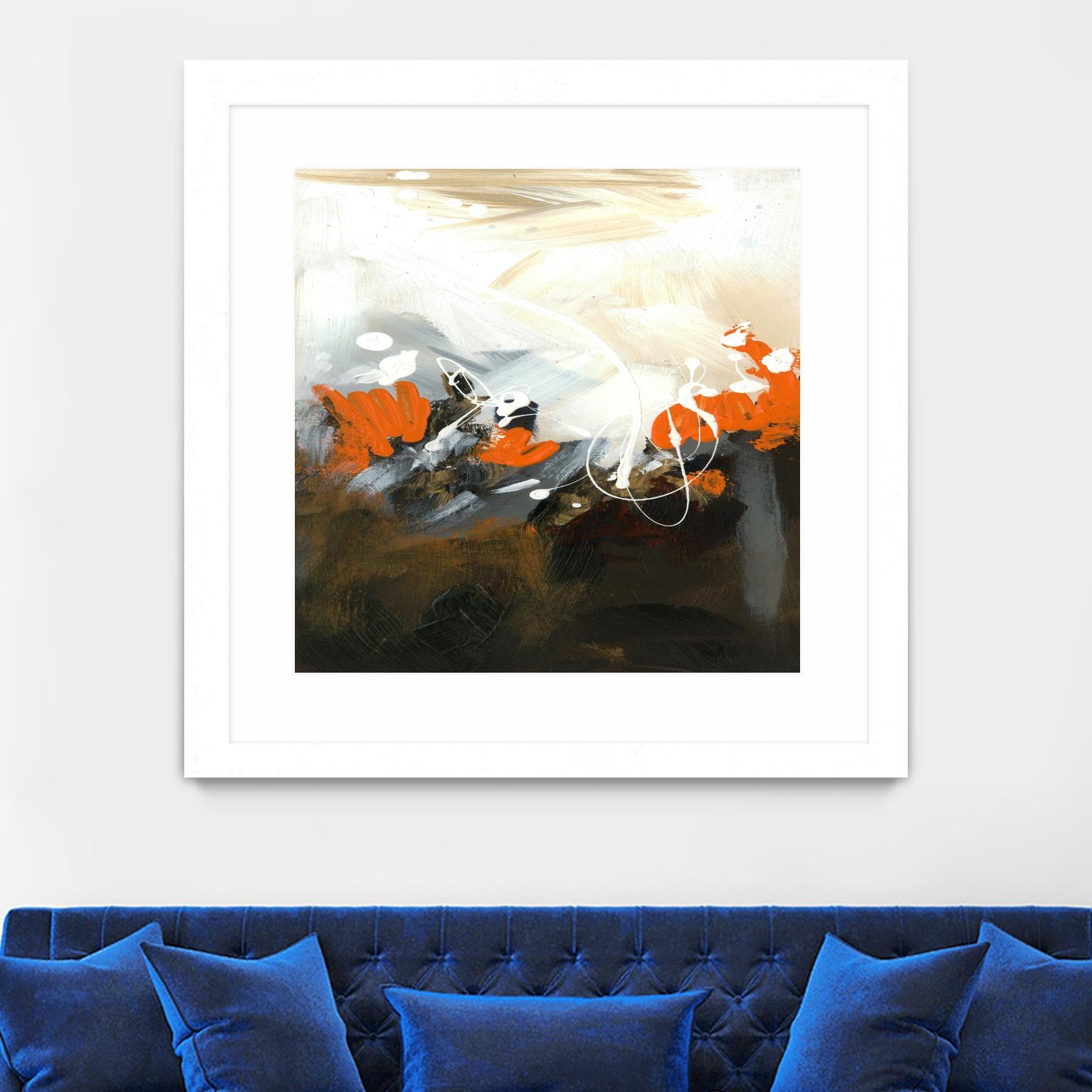 Orange Abstract by Meejlau on GIANT ART - orange abstract
