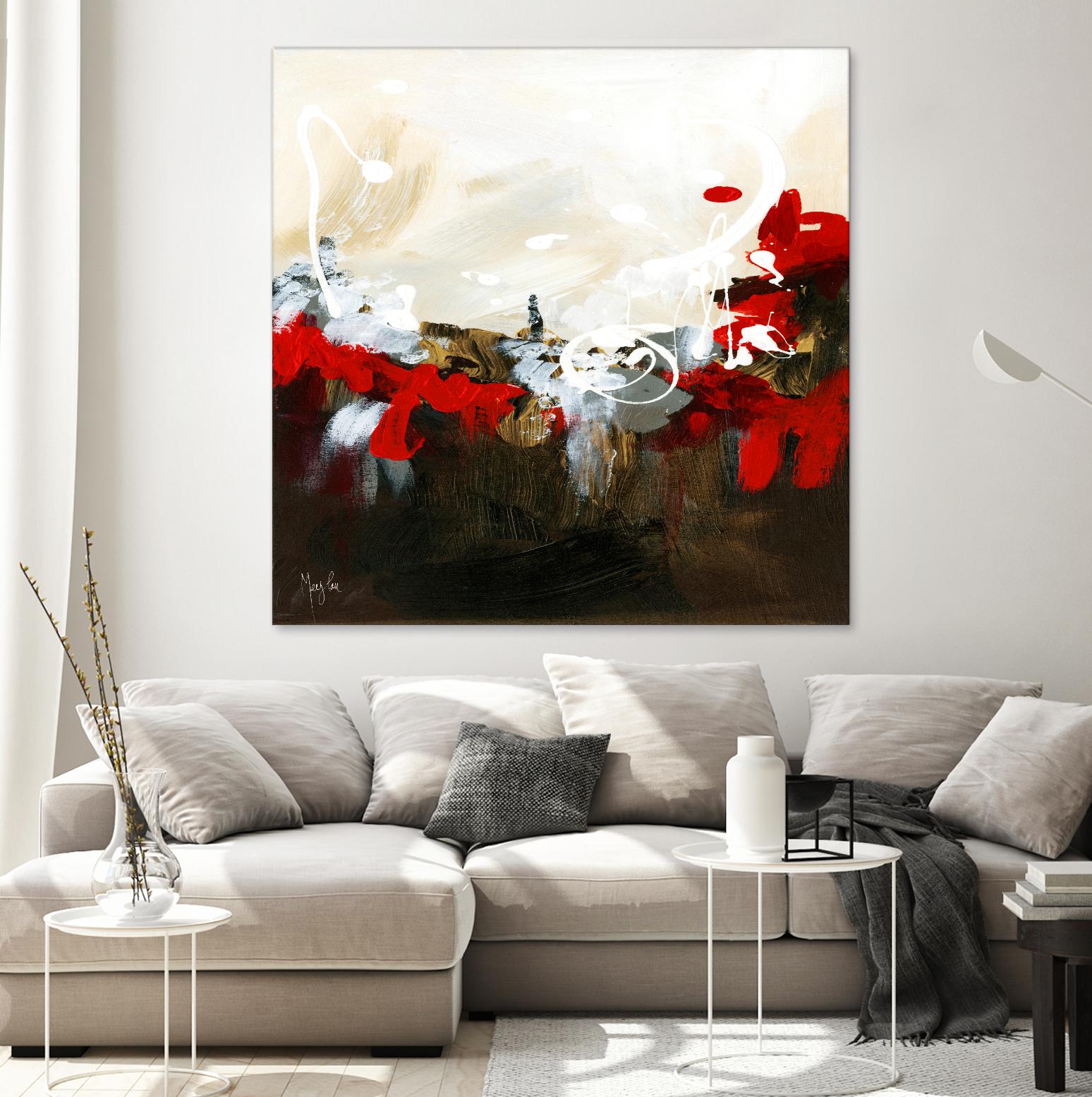 Red Abstract by Meejlau on GIANT ART - red abstract