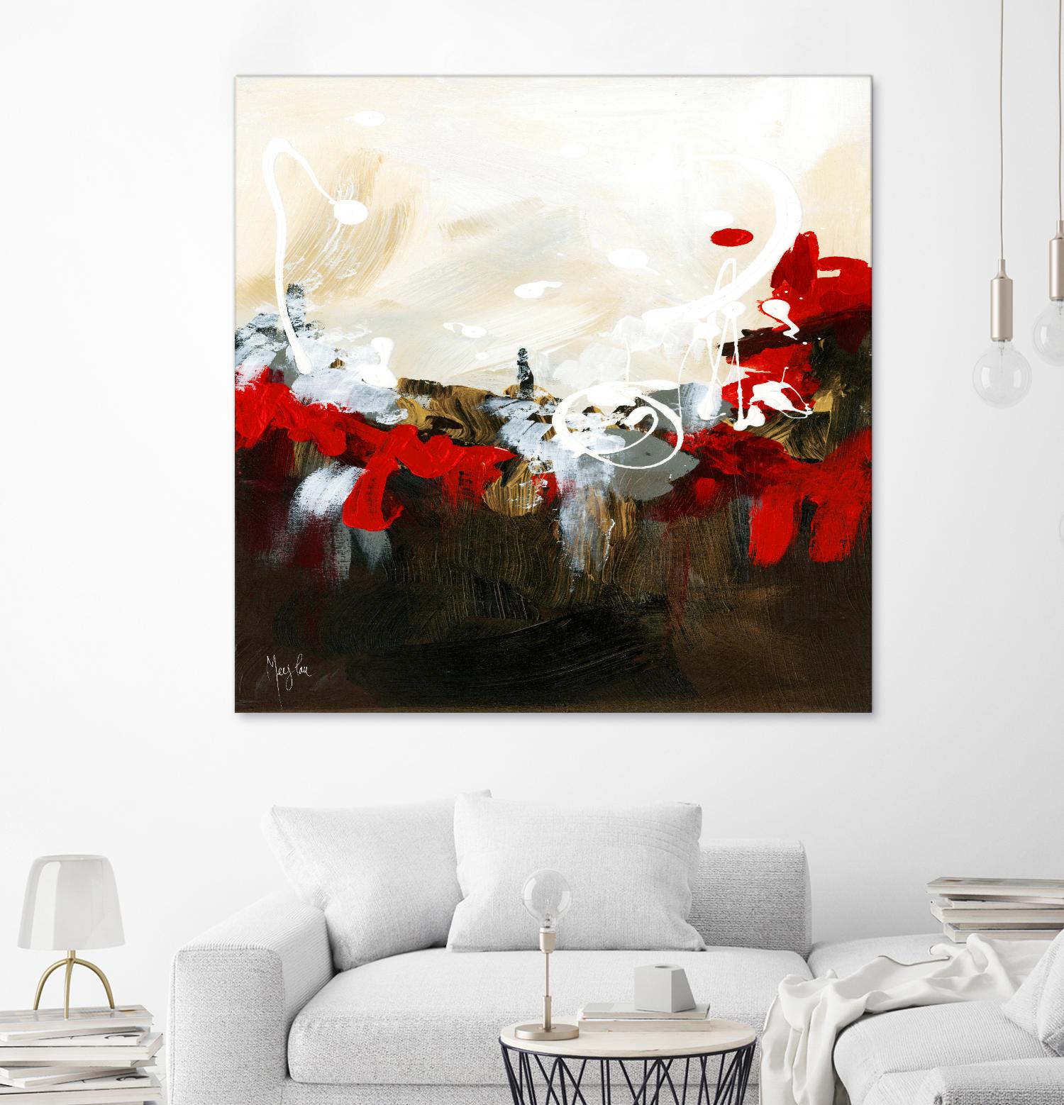 Red Abstract by Meejlau on GIANT ART - red abstract