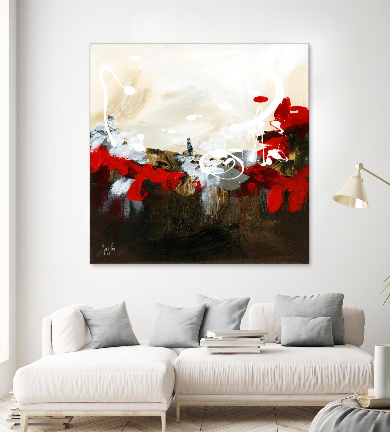 Red Abstract by Meejlau on GIANT ART - red abstract