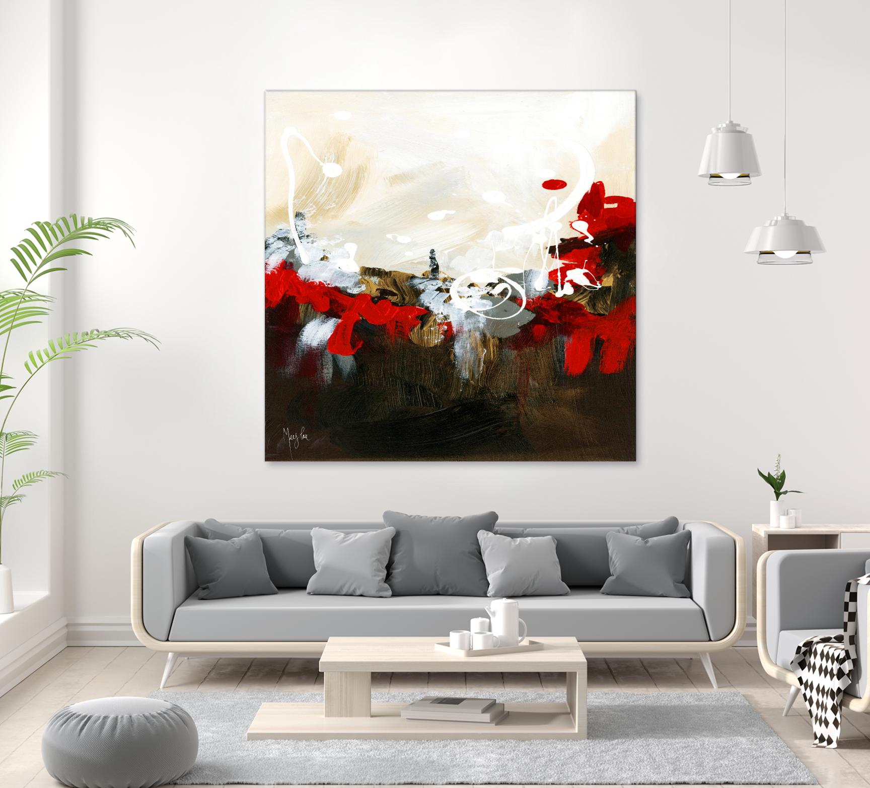 Red Abstract by Meejlau on GIANT ART - red abstract