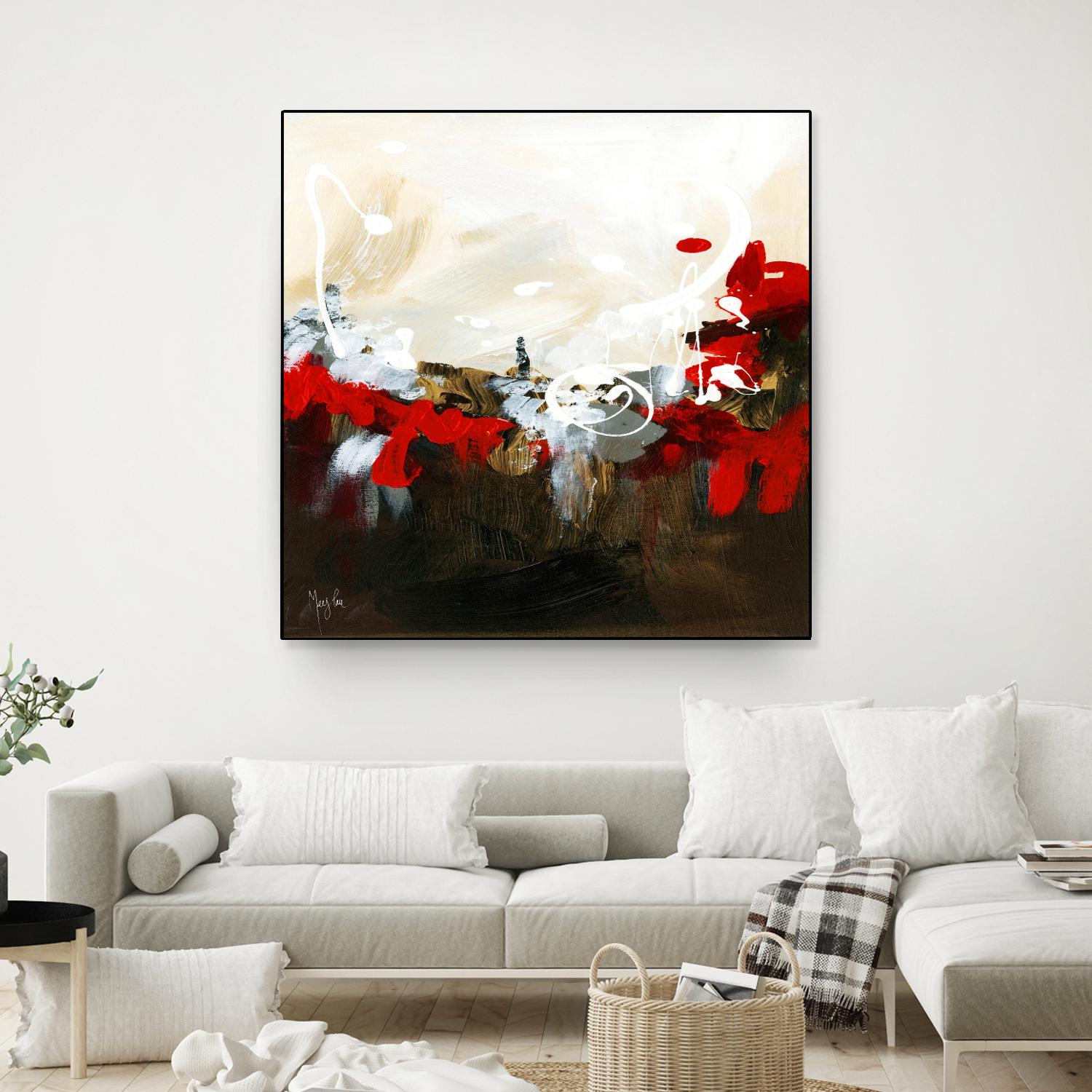 Red Abstract by Meejlau on GIANT ART - red abstract