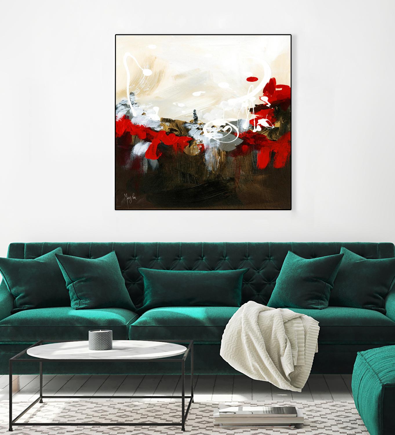 Red Abstract by Meejlau on GIANT ART - red abstract