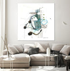 Remplir le paysage I by Sylvie Cloutier on GIANT ART - blue abstract