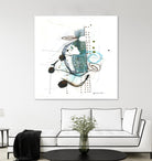 Remplir le paysage I by Sylvie Cloutier on GIANT ART - blue abstract