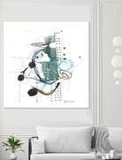 Remplir le paysage I by Sylvie Cloutier on GIANT ART - blue abstract