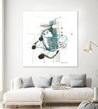 Remplir le paysage I by Sylvie Cloutier on GIANT ART - blue abstract