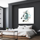 Remplir le paysage I by Sylvie Cloutier on GIANT ART - blue abstract