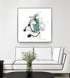 Remplir le paysage I by Sylvie Cloutier on GIANT ART - blue abstract