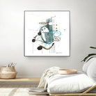 Remplir le paysage I by Sylvie Cloutier on GIANT ART - blue abstract