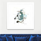 Remplir le paysage I by Sylvie Cloutier on GIANT ART - blue abstract