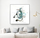 Remplir le paysage I by Sylvie Cloutier on GIANT ART - blue abstract