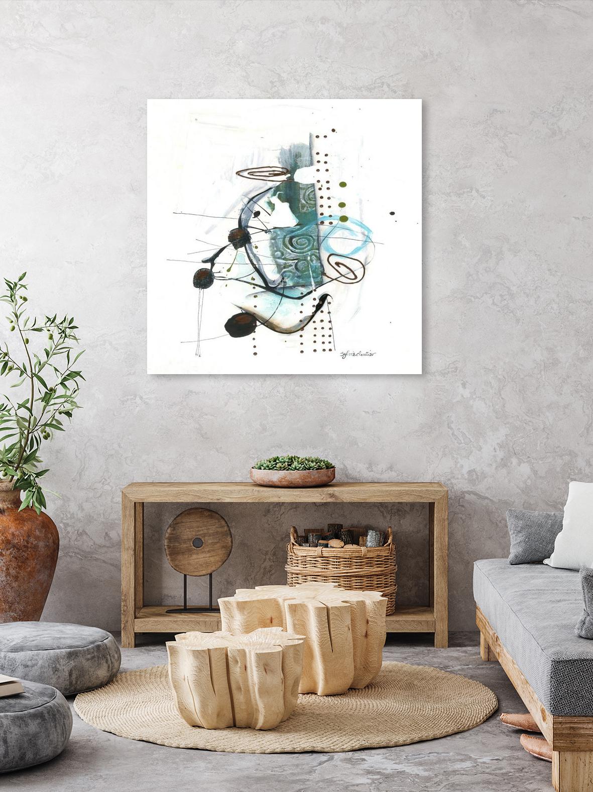 Remplir le paysage I by Sylvie Cloutier on GIANT ART - blue abstract