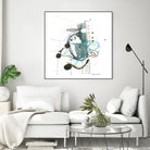 Remplir le paysage I by Sylvie Cloutier on GIANT ART - blue abstract