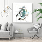 Remplir le paysage I by Sylvie Cloutier on GIANT ART - blue abstract