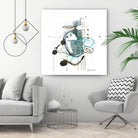 Remplir le paysage I by Sylvie Cloutier on GIANT ART - blue abstract