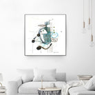 Remplir le paysage I by Sylvie Cloutier on GIANT ART - blue abstract