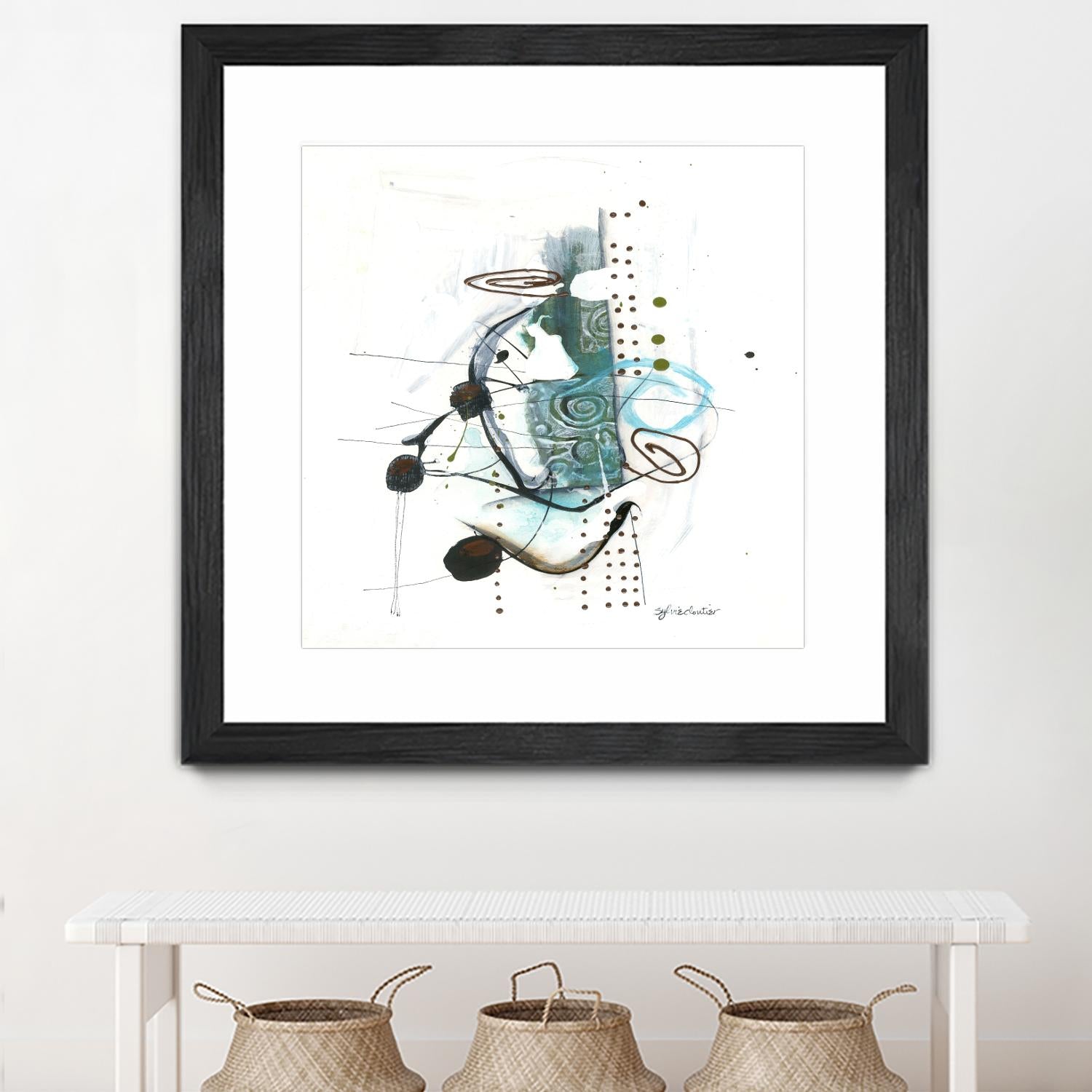 Remplir le paysage I by Sylvie Cloutier on GIANT ART - blue abstract