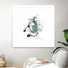 Remplir le paysage I by Sylvie Cloutier on GIANT ART - blue abstract