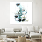 Remplir le paysage II by Sylvie Cloutier on GIANT ART - blue abstract