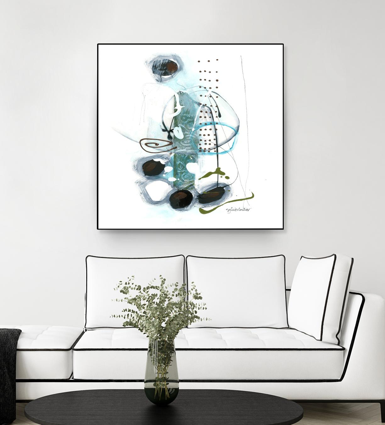 Remplir le paysage II by Sylvie Cloutier on GIANT ART - blue abstract