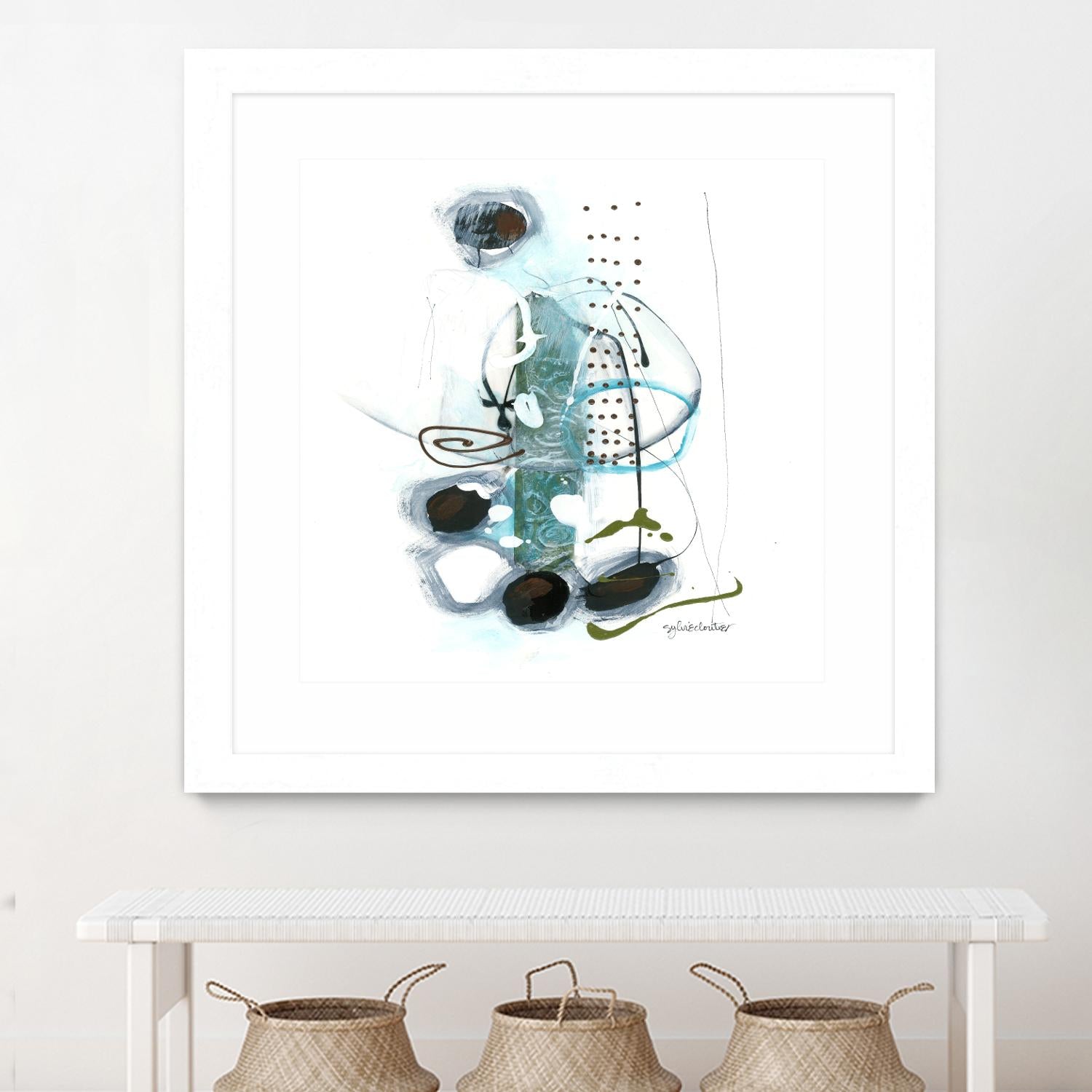 Remplir le paysage II by Sylvie Cloutier on GIANT ART - blue abstract