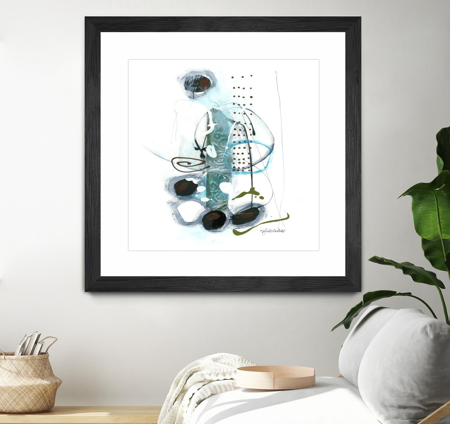 Remplir le paysage II by Sylvie Cloutier on GIANT ART - blue abstract